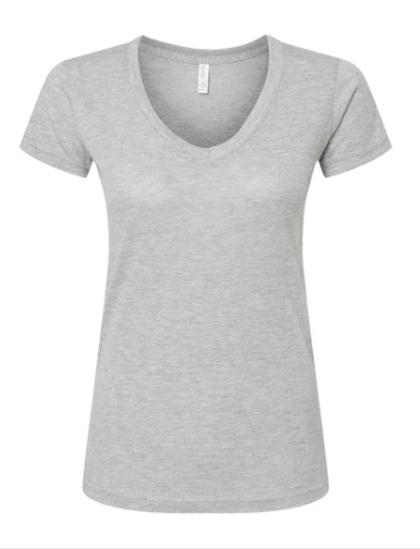 Playera Dama Mod. 3542, 65% Poliester 35% Algodón, Ultra Ligera,Tallas ADULTO, con impresión frontal ó trasera con logo frontal.