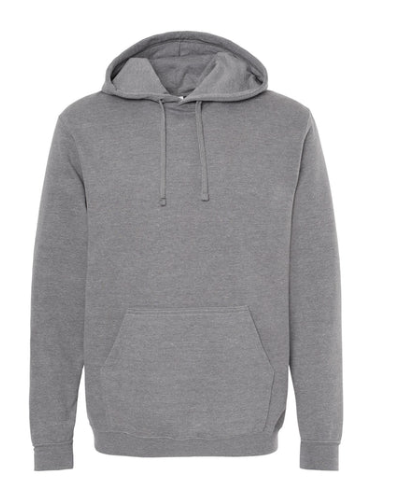 GRIS TB Sudadera Cerrada, UNISEX, Tallas ADULTO, con impresión frontal ó trasera con logo frontal.