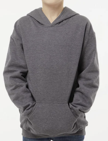 Sudadera Cerrada, UNISEX, Tallas Junior, con impresión frontal o Trasero con logo frontal.