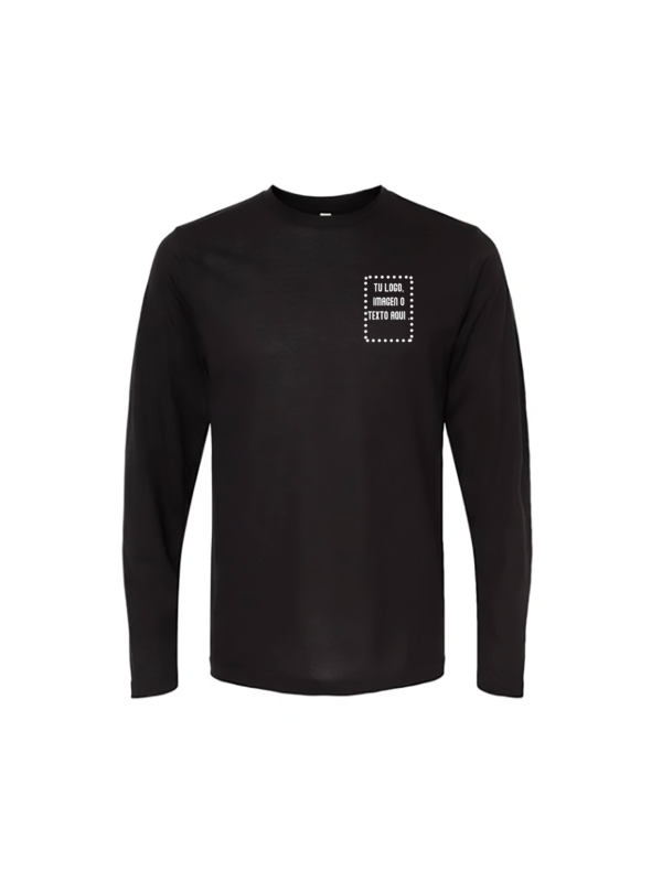 LOGO Playera Mod. 3520, Manga Larga, Ultra Ligera 65% Poliester y 35% Algodón, Tallas ADULTO, con impresión frontal o trasero (con logo frontal).