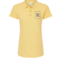 LOGO Playera Dama Mod. 7600, tipo POLO, Tallas ADULTO, con impresión frontal ó trasera con logo frontal.