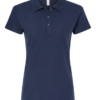 MARINO BRILLANTE Playera Dama Mod. 7600, tipo POLO, Tallas ADULTO, con impresión frontal ó trasera con logo frontal.