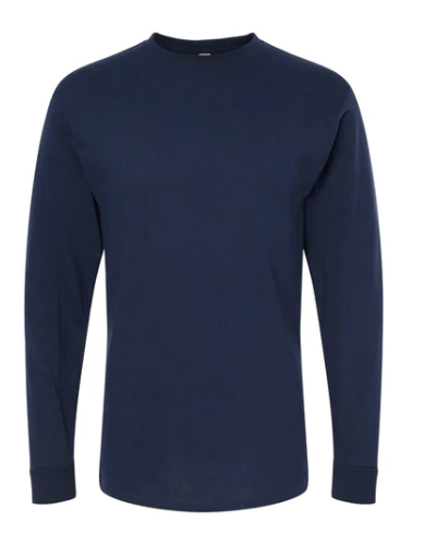 MARINO BRILLANTE Playera Mod. 4820, Manga Larga, 100% Algodón, Tallas ADULTO, con impresión frontal o trasero (con logo frontal).