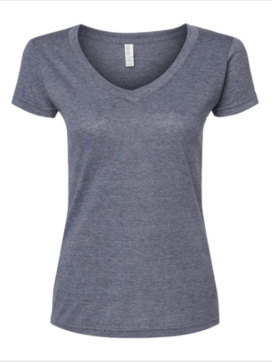 Playera Dama Mod. 3542, 65% Poliester 35% Algodón, Ultra Ligera,Tallas ADULTO, con impresión frontal ó trasera con logo frontal.