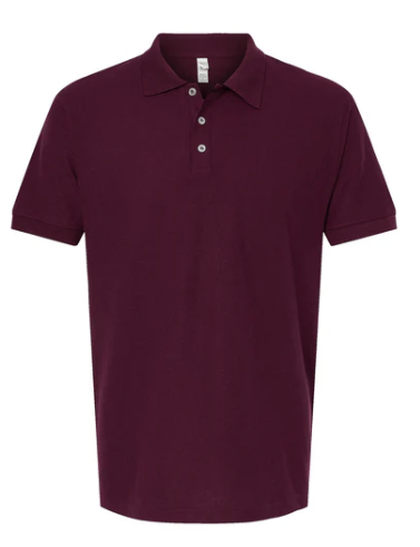 MARRON Playera Hombre Mod. 7006, tipo POLO, 50% Poliester-50% Algodón,Tallas ADULTO, con impresión frontal ó trasera con logo frontal.