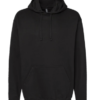 NEGRO BRUNEK Sudadera Cerrada, UNISEX, Tallas ADULTO, con impresión frontal ó trasera con logo frontal.