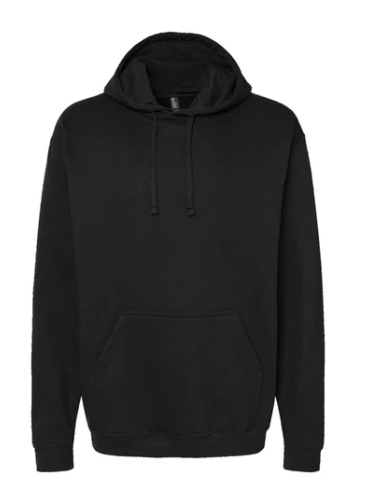 NEGRO BRUNEK Sudadera Cerrada, UNISEX, Tallas ADULTO, con impresión frontal ó trasera con logo frontal.