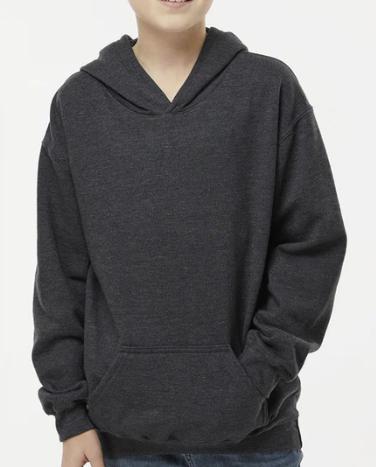 Sudadera Cerrada, UNISEX, Tallas Junior, con impresión frontal o Trasero con logo frontal.