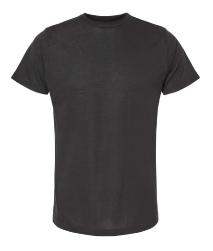 NEGRO SOLIDO Playera Mod. 3541, Ultra Ligera UNISEX, 65% Poliester y 35% Algodón, Tallas ADULTO, con impresión frontal ó trasero (con logo frontal).