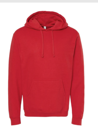 ROJO DAVAO Sudadera Cerrada, UNISEX, Tallas ADULTO, con impresión frontal ó trasera con logo frontal.