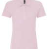 ROSA PASTEL Playera Dama Mod. 7600, tipo POLO, Tallas ADULTO, con impresión frontal ó trasera con logo frontal.
