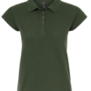 VERDE BOSQUE Playera Dama Mod. 7600, tipo POLO, Tallas ADULTO, con impresión frontal ó trasera con logo frontal.