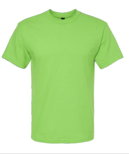 Playera Mod. 4800, UNISEX, 100% Algodón, Tallas ADULTO, con impresión frontal ó trasero (con logo frontal).