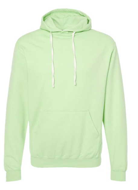 VERDE NEO MINTH Sudadera Cerrada, UNISEX, Tallas ADULTO, con impresión frontal ó trasera con logo frontal.